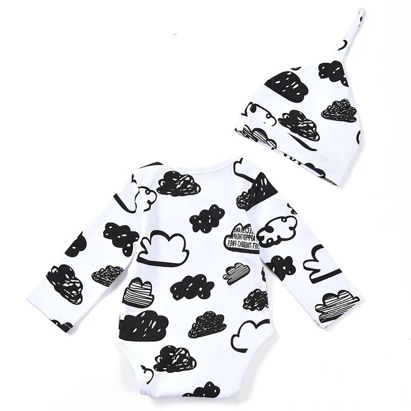 Осень 2017 г. одежда для маленького мальчика Модный хлопковый комплект одежды