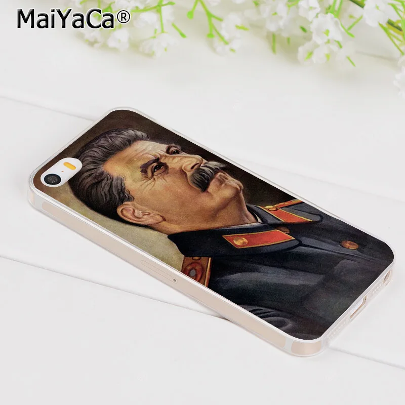MaiYaCa Сталин советский Мягкий ТПУ чехол для телефона iPhone 8 7 6 6S Plus X 5 5S SE 11pro