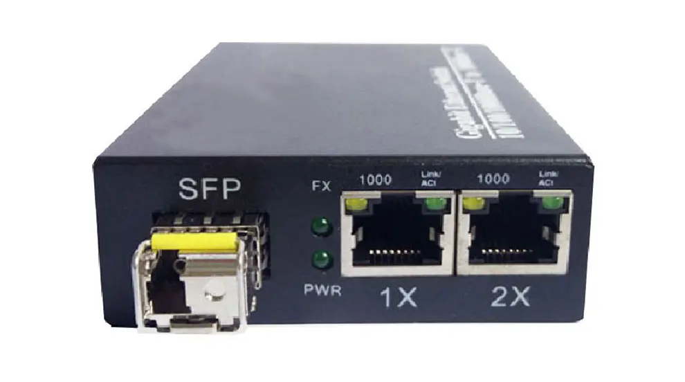 10/100/1000 м гигабитный медиаконвертер 1 sfp 2 rj45 гигабитный оптоволоконный ethernet волоконно-оптический коммутатор для ip-камеры 2 шт