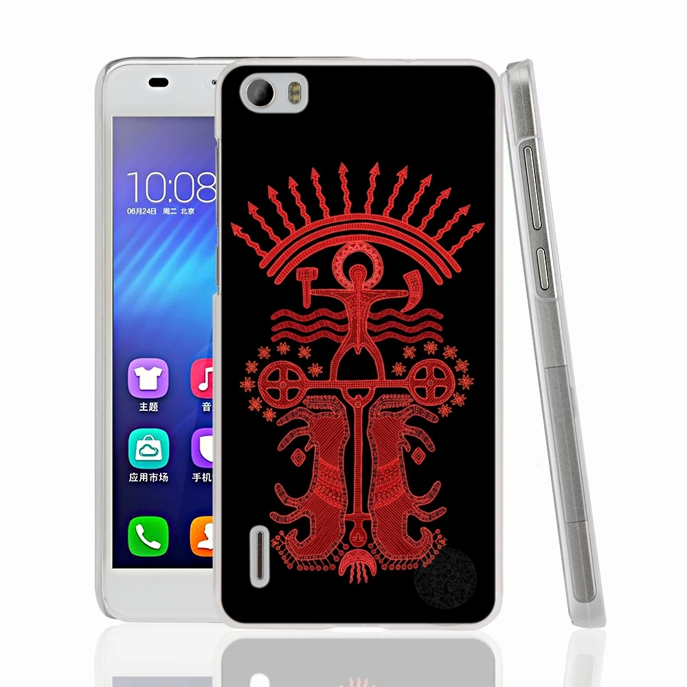 HAMEINUO славянский символ Коловрат чехол для сотового телефона huawei honor 3C 4A 4X 4C 5X 6 7 8 Y3
