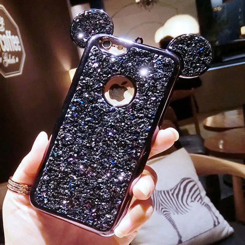 Роскошный Блестящий 3D чехол для телефона iPhone 6 6S 7 8 Plus XS Max XR X 5 | Мобильные телефоны