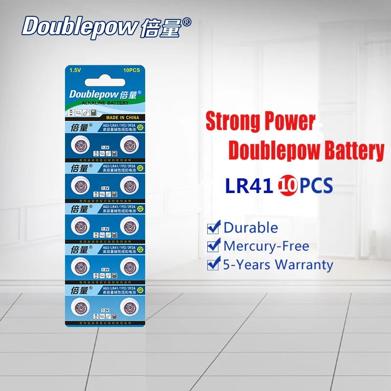 Качество 10 шт./1 карта Doublepow DP-LR41 1 5 В литиевая батарейка LR41.AG3.192.392A.L736 OEM приемлемо |