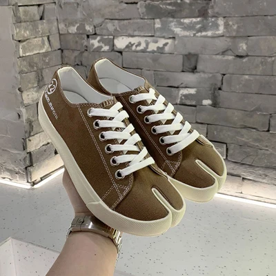 as pic Г., Новое поступление, Весенняя женская обувь, zapatos mujer цветные женские кроссовки на шнуровке, женская обувь на плоской подошве, Tabi, стильная обувь, Chaussures Femmes - Цвет: as pic