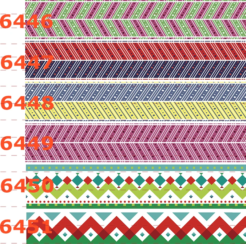 

Новая Геометрическая лента с ярким рисунком 50 ярдов, корсажная лента с принтом, бесплатная доставка 6440-