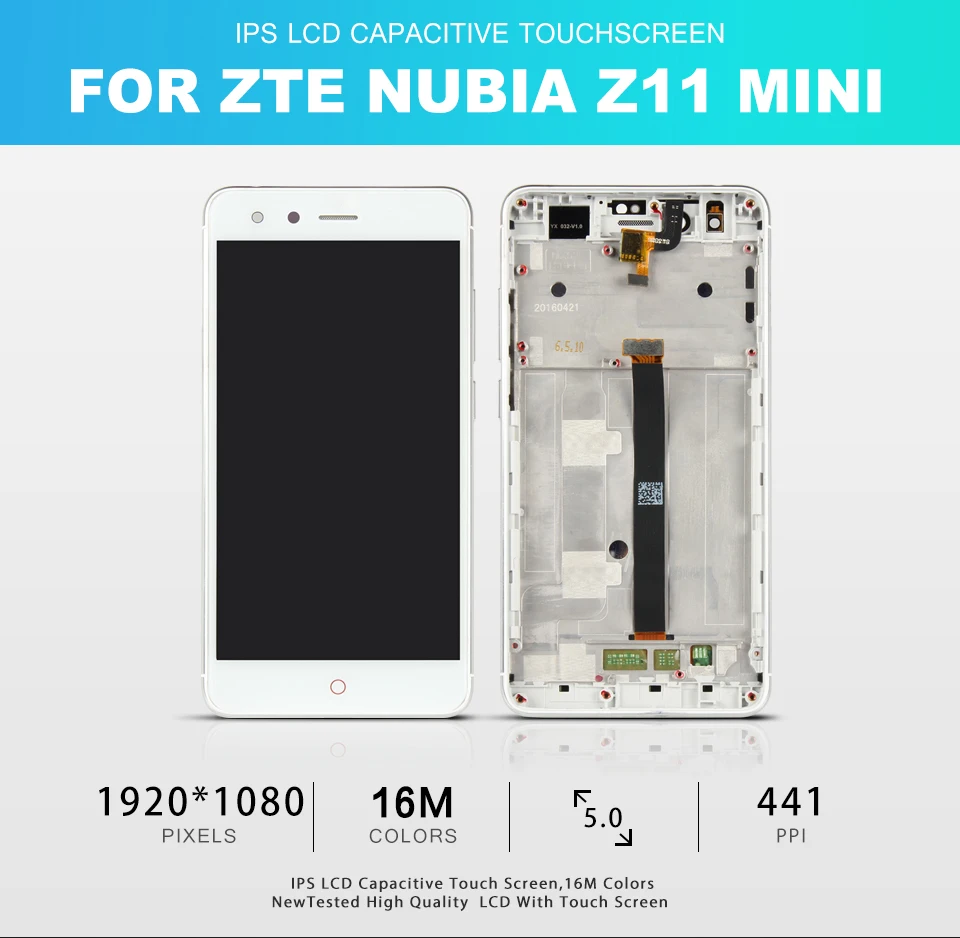 Srjtek 5," для zte Nubia Z11 Mini ЖК-дисплей сенсорный экран дигитайзер сенсор в сборе с рамкой TD-LTE NX529J черный/белый