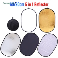 60x90cm 24x35 5 in 1multi camera reflector photography reflector studio photo oval collapsible black light reflector handhold