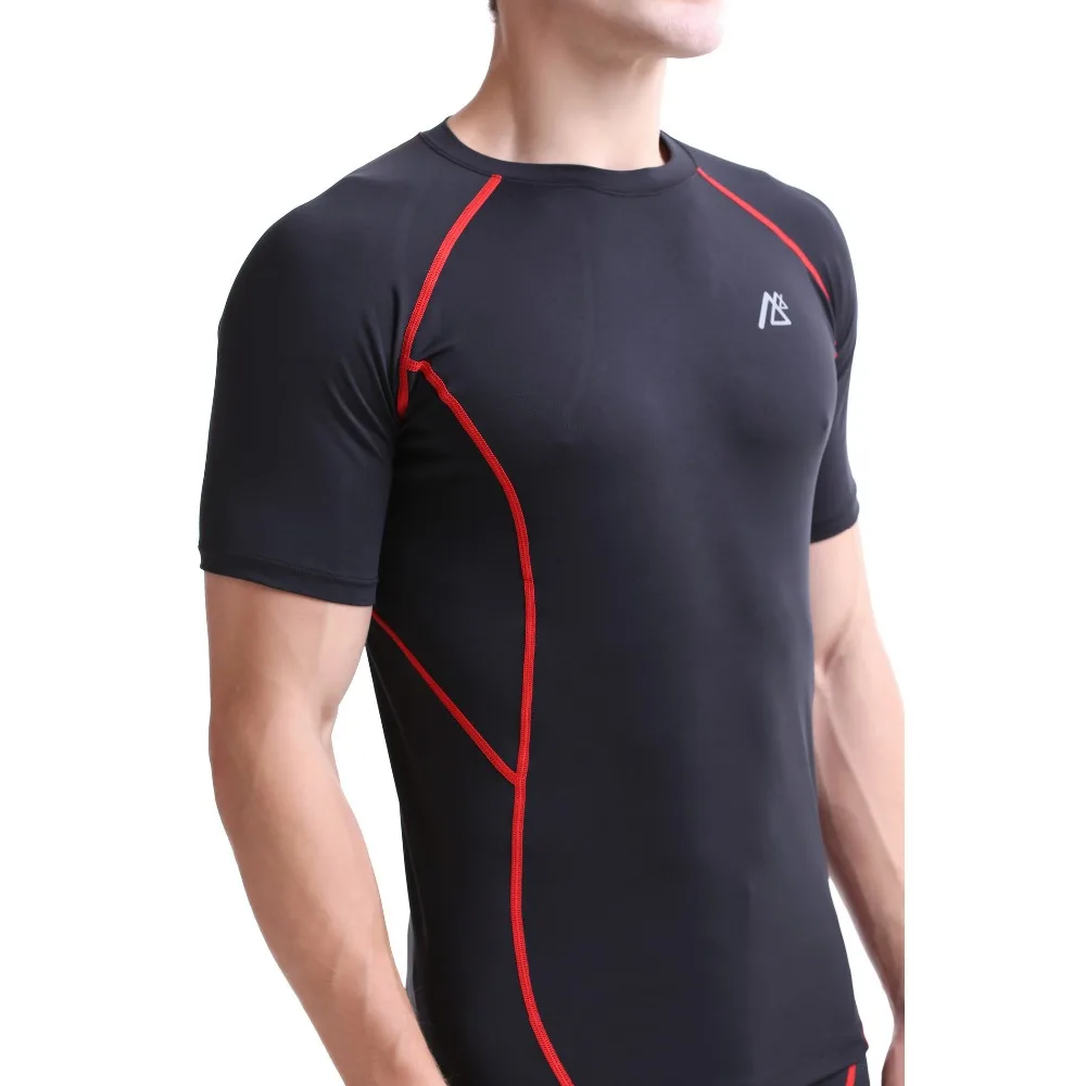 Новейшая модель Черные футболки для женщин сжатия Slim Fit фитнес одежда лучшее