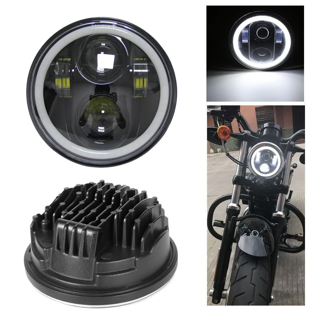 1 шт. светодиодный проектор для мотоцикла 5 75 дюйма 3/4 дюйма|headlight low beam|led halohalo led |