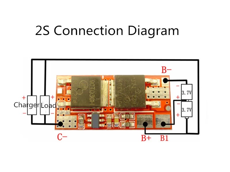 10A 1S 2S 4 2 V PCB PCM BMS зарядный модуль 18650 Li Ion Lipo /2S литиевая батарея Защитная печатная