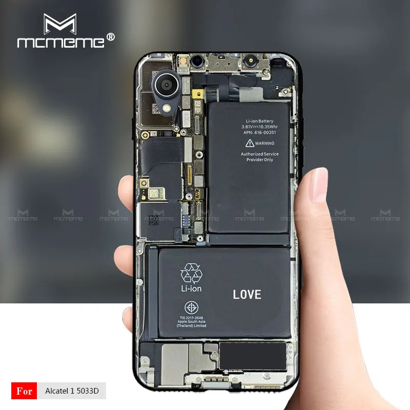 Для Alcatel 1 5033D чехол Ретро камера кассетные ленты Мягкая силиконовая задняя крышка