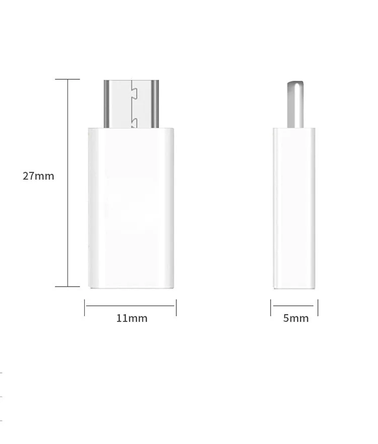 100 шт. Micro USB мужчина к Тип c женский Android Адаптер телефонный кабель Зарядное устройство конвертер для Xiaomi Mi6 Mi5 huawei p9 P10 letv кабель