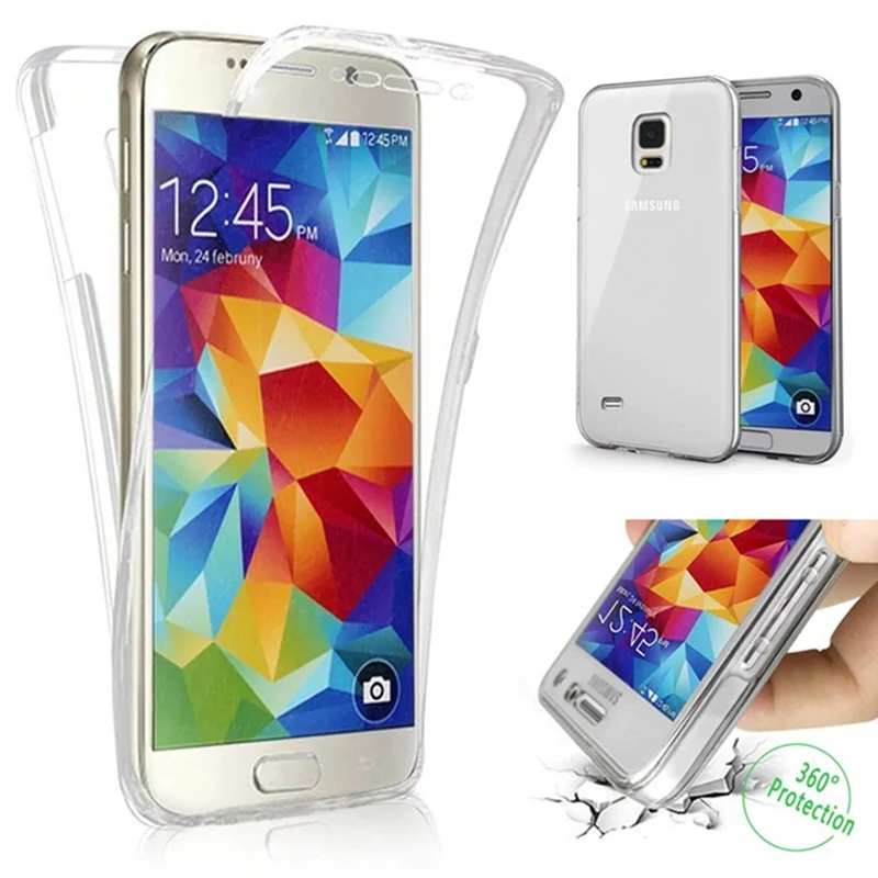 Мягкий ТПУ чехол с полной защитой 360 градусов для Coque J1 J2 J3 J5 J7 2016 2017 J330 J530 J730 A10 A30 A40