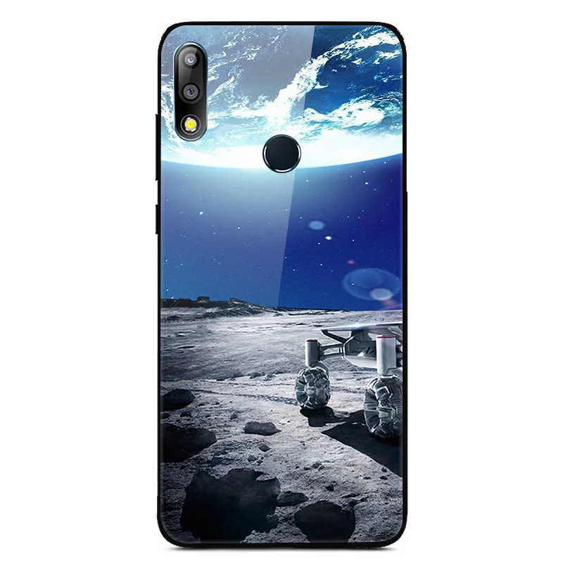 Для Asus Zenfone Max Pro M2 ZB631KL чехол из закаленного стекла с изображением планеты космос, стеклянный чехол на заднюю панель для Asus ZB631KL ZB 631KL ZB 631 KL - Цвет: 18