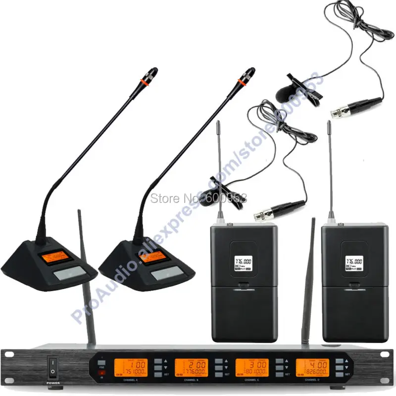 MICWL Audio Classic 400 Channel Digital Wireless 2 Desktop Meeting 2 Lavalier Lapel Clip-On Karaoke Microphone Mic System
MICWL Audio Classic 400 Channel Digital Wireless 2 Desktop Meeting 2 Lavalier Lapel Clip-On Karaoke Microphone Mic System