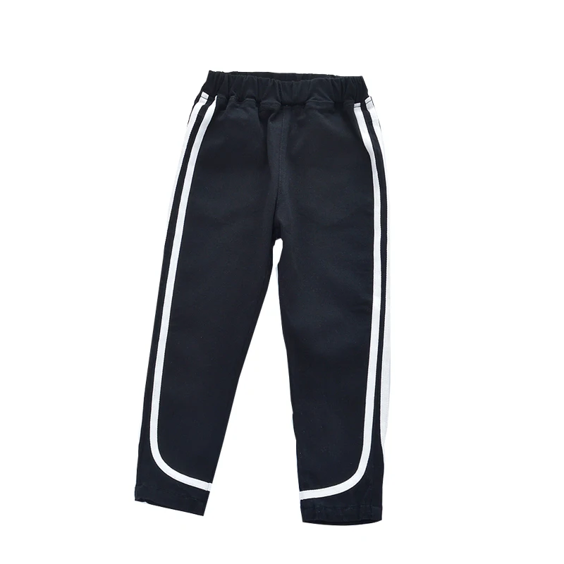 Повседневные штаны для девочек весна осень 2019 Детские однотонные хлопковые