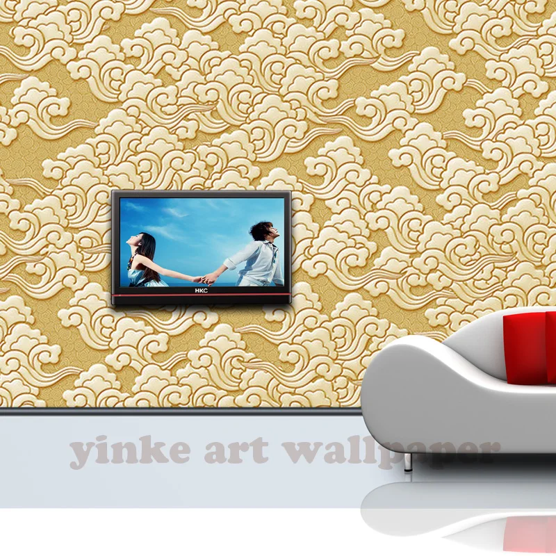 Пользовательские 3d классические рельефные обои для гостиной спальни настенная