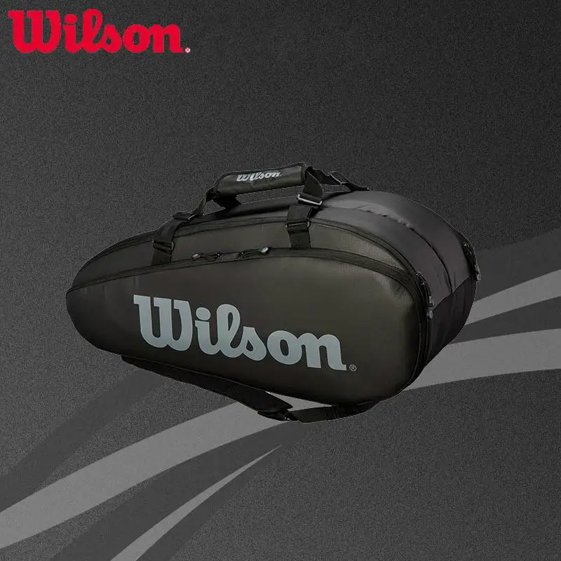 Классический мужской женский теннисный рюкзак Wilson, спортивный рюкзак, лучшее качество, бренд Wilson Raquete De Tenis, сумки - Цвет: WRZ849309