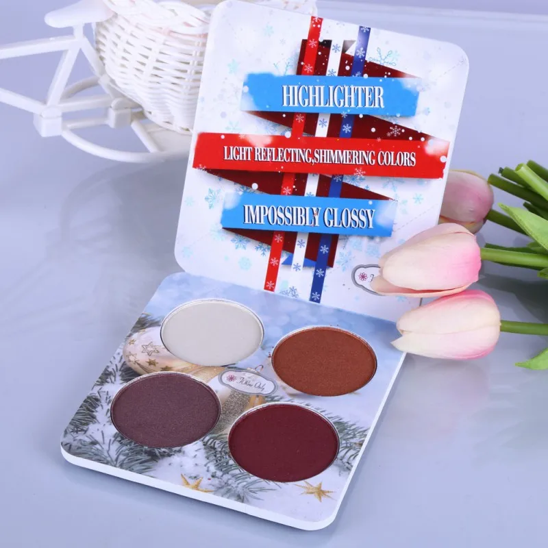 2 Рождество матовые тени для век Pallete световой макияж Maquiagem натуральный женщина