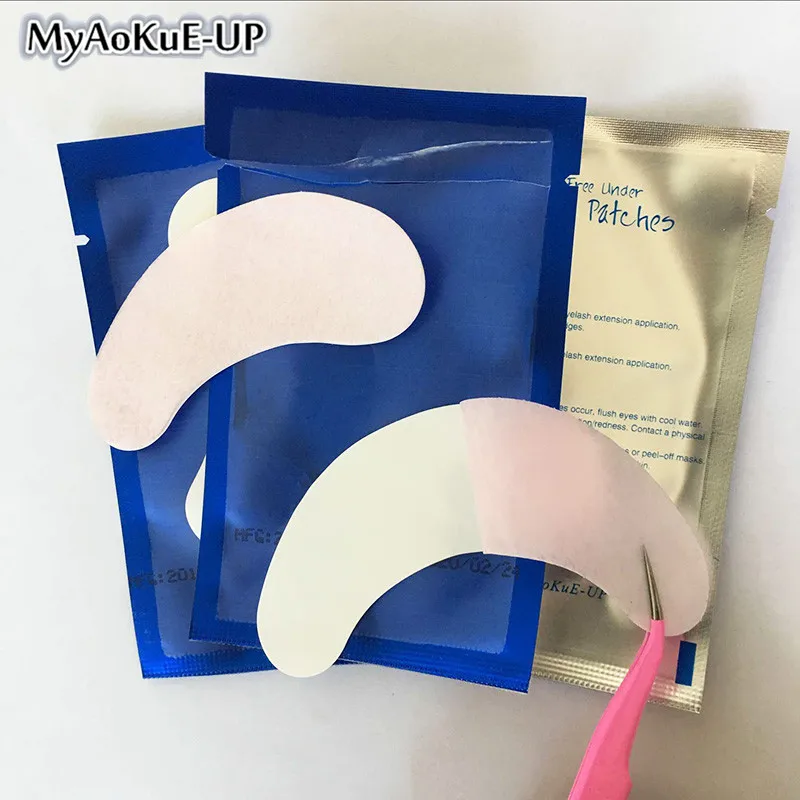 Одноразовые накладки для ресниц MyAoKuE 50 пар патчи искусственных свободные