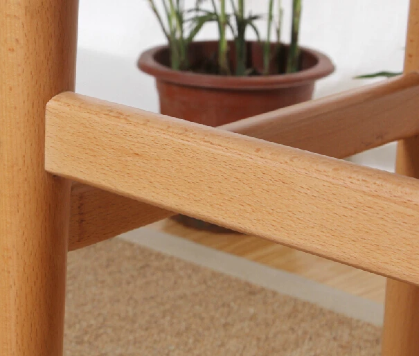 2 pieces/lot beech wood rattan seat Hans Wegner low stools | Мебель