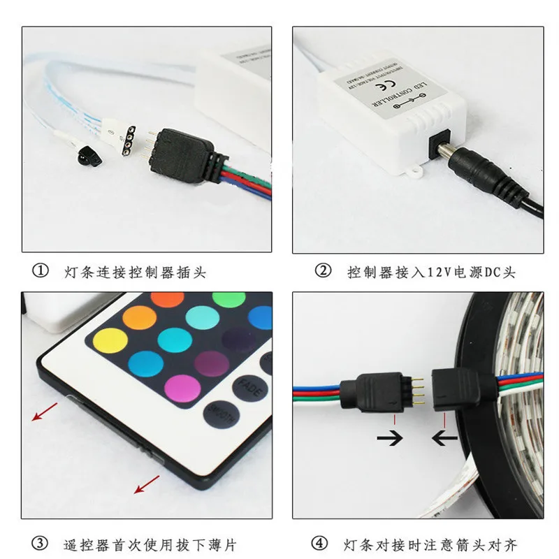 Светодиодная лента RGB 5050 5 м 60 светодиодов/м IP65 SMD Гибкая Водонепроницаемая 300