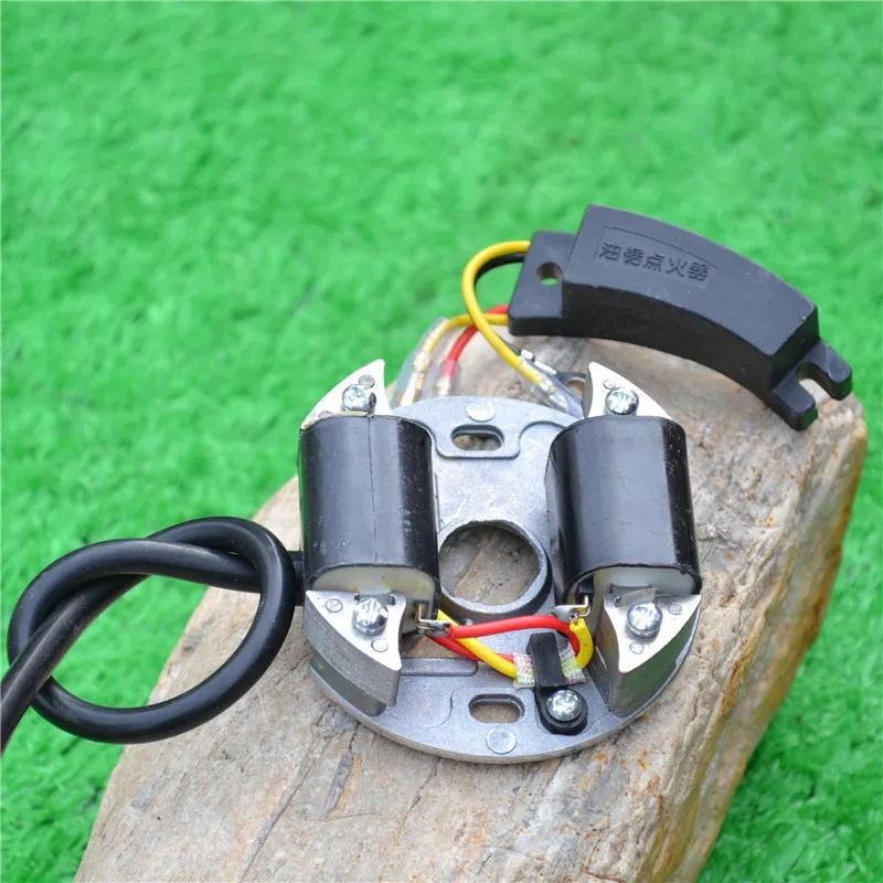 

YD78 IGNITION MODULE COIL W/ CAPACITOR FOR CHAINSAW 78 7800 YD81 78CC 2 STROKE CHAIN SAW IGNITOR CONDENSER MAGNETO STATOR