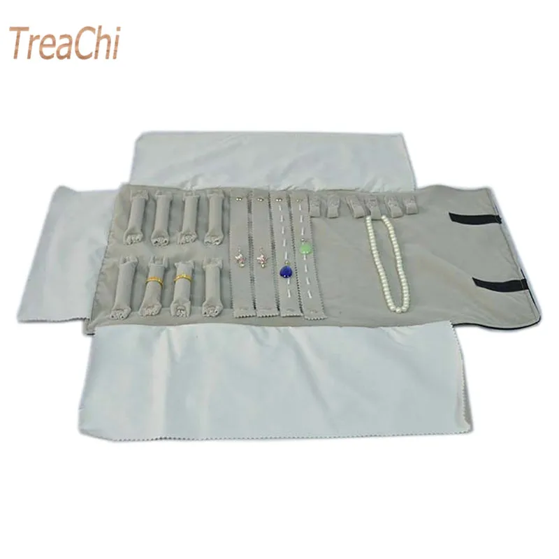 Оптовая продажа с фабрики сумка в рулоне для ювелирных изделий портативный чехол