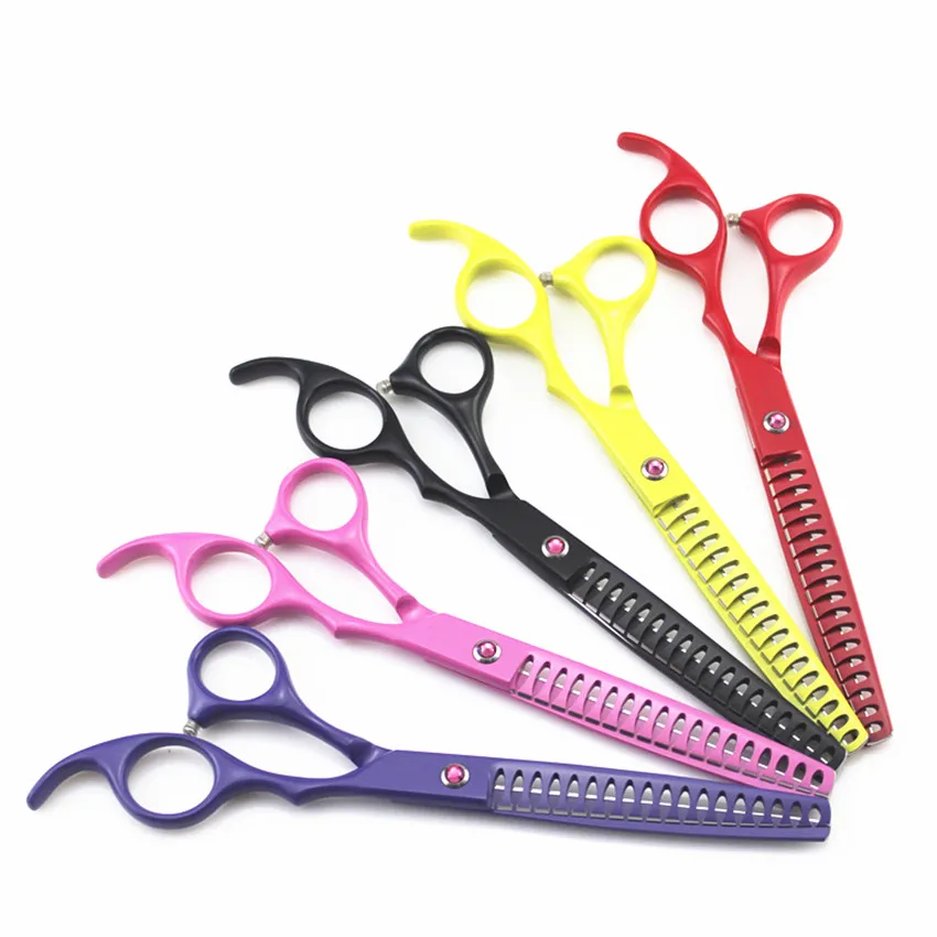 

professional 7 inch pet dog grooming cut hair scissors thinning scissors salon shears haircut makas berber hairdressing scissors