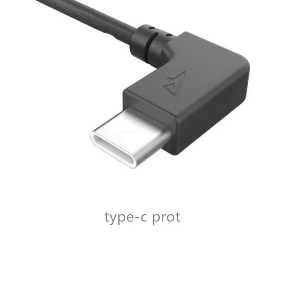 type-C black Remote Control micro / type-c Port Cable Connector Phone Tablet Line For DJI Mavic Pro air Spark mavic 2 zoom pro Drone - Цвет: type-C black