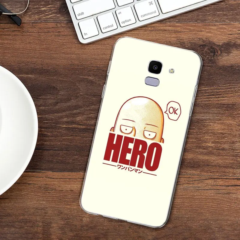 Горячая Распродажа! Сайтама one punch man Мягкий силиконовый чехол для Samsung Galaxy J8 J6 J4 2018