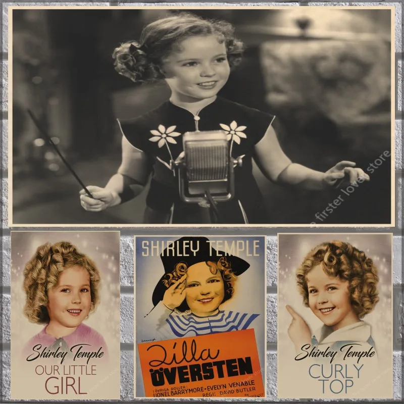 

The little colonel movie Shirley Temple Posters retro kraft paper decorative painting wall sticker