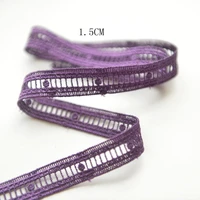 high quality deep purple water soluble embroidery lace accessories necklace lace material width 1 5cm g581