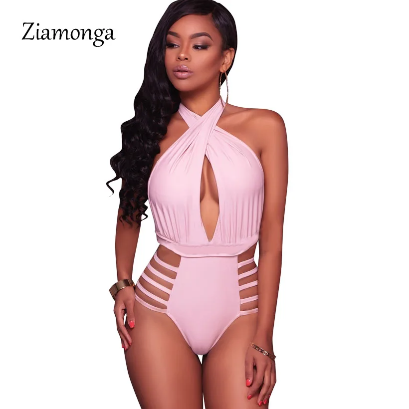 Женское Открытое боди без рукавов Ziamonga повседневный обтягивающий пляжный