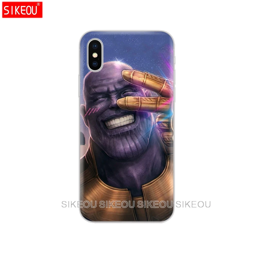 10884 Чехол для iphone 5S, se 4 4S 6s 6 7 8 plus чехол для iphone X XS XR XS MAX чехол Marvel мстители супергерой Капитан Железный человек танос - Цвет: 10884