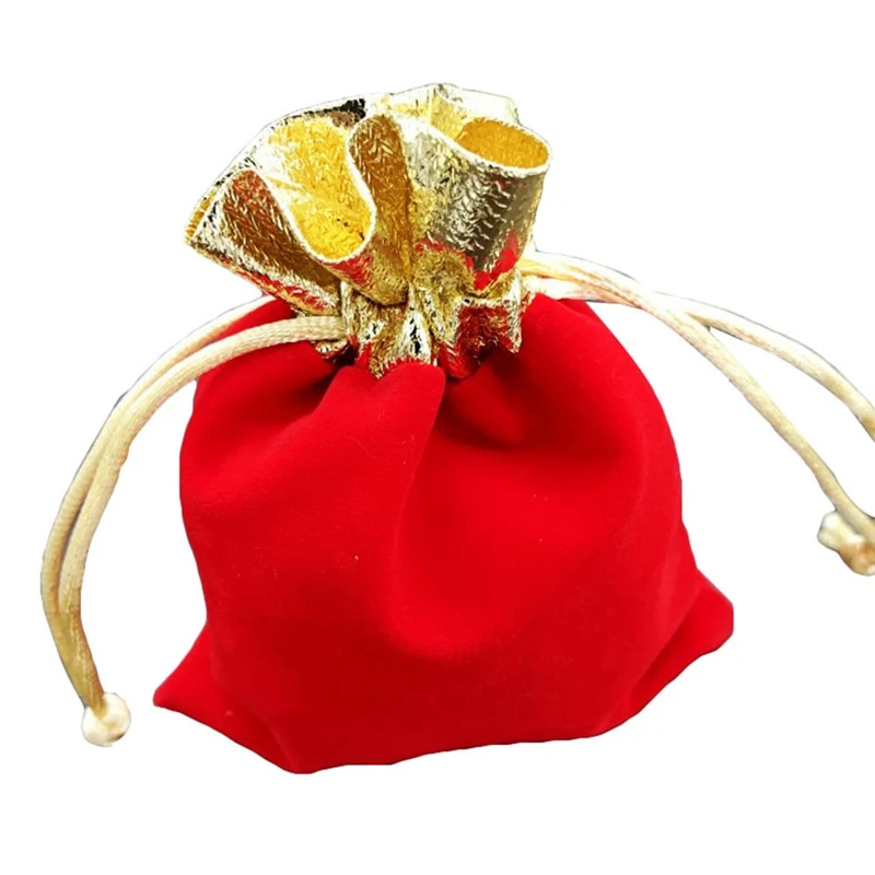 10X12CM Red Рождество год фестиваль лотерейный мешок с бесплатный подарок-сюрприз, свадебный подарочный пакет Коробки мягкие мешки ювелирные изделия небольшие подарочные пакеты - Цвет: 10X12CM Red