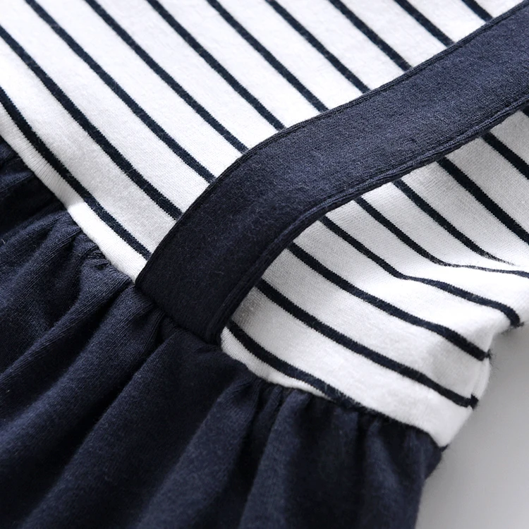 Летний костюм для маленьких девочек 100% хлопковый комбинезон с галстуком