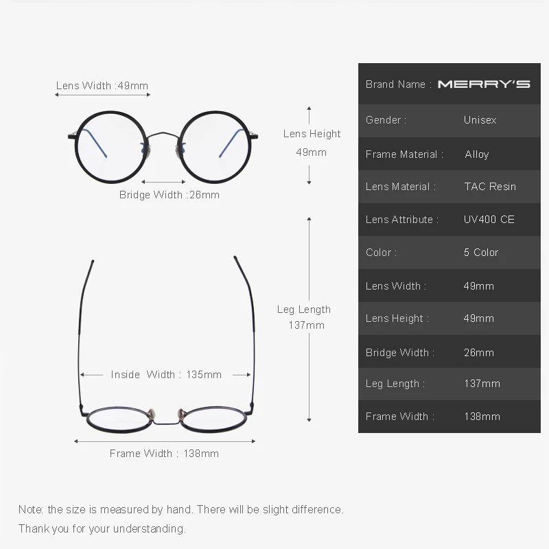 Мужские и женские классические очки MERRYS модные рандомные S8109|frame eyeglasses|frames eyeglass