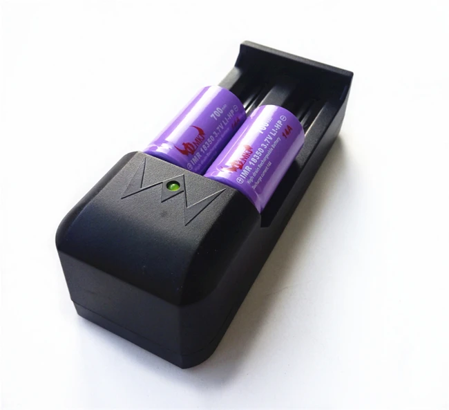 

E-cigarette Batteries IMR 18350 3.7v 700mah 14A lithium ion li-ion Rechargeable chargeable battery Cell Free Shipping & charger