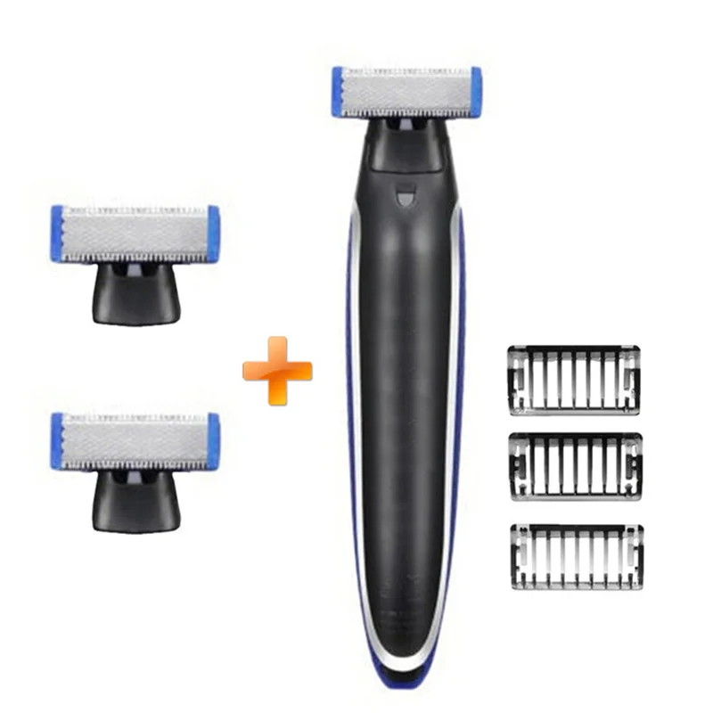 1device 2blades Многофункциональная перезаряжаемая Бритва для мужчин, перональная Чистящая Бритва для волос, триммер и гипер-улучшенная гладкая Бритва для мужчин - Цвет: 1device 2blades