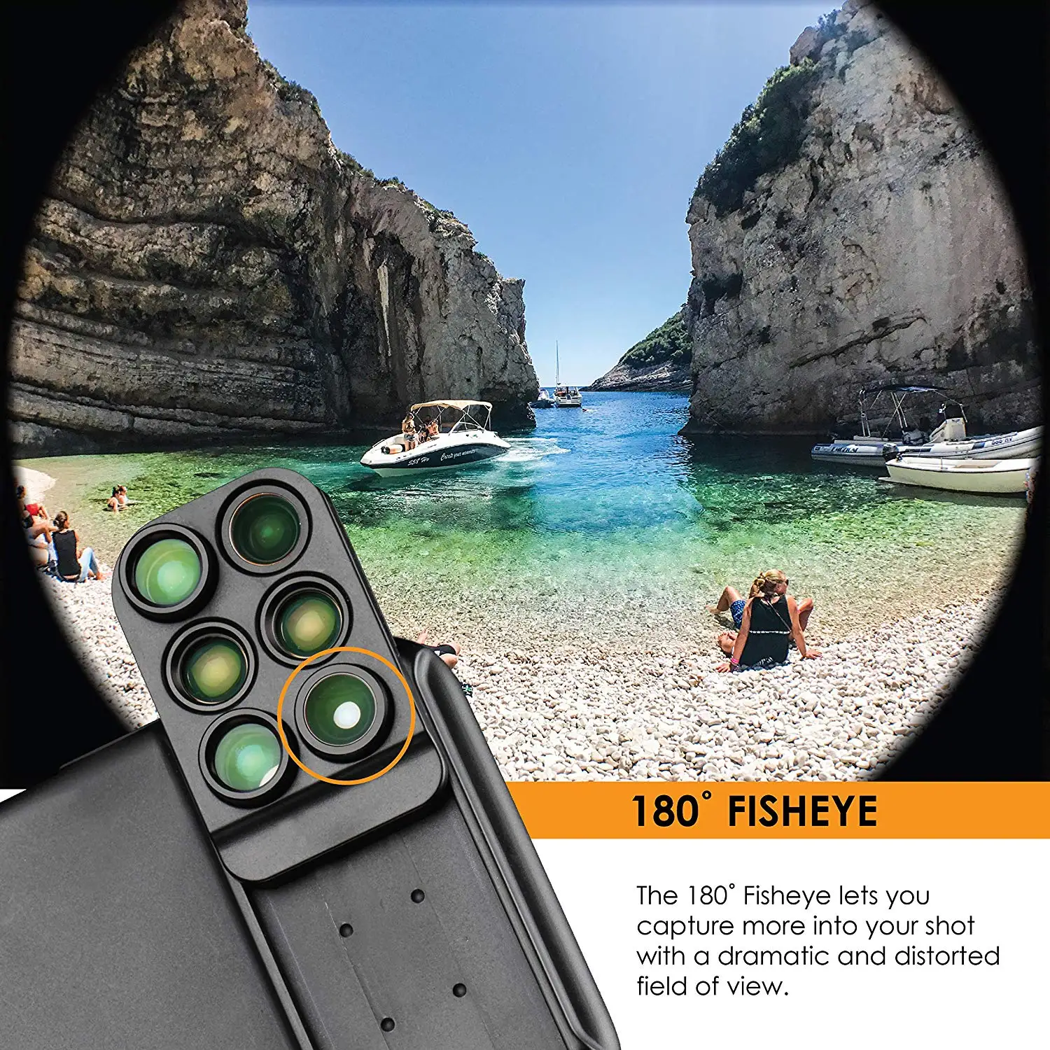New For iPhone XS Max Dual Camera Lens 6 in 1 Fisheye Wide Angle Macro XR Xs Telescope Zoom Lenses | Мобильные телефоны и