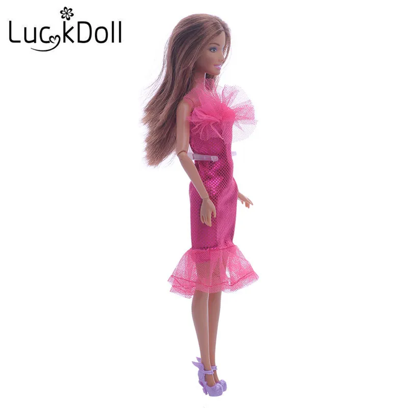 Новинка 2019 лидер продаж модное платье для куклы LUCKDOLL аксессуары вечерних кукол