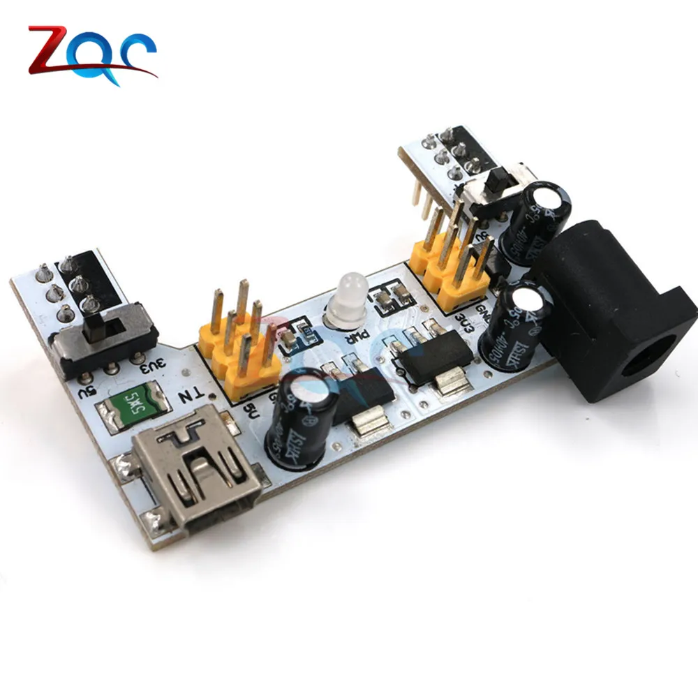 MB102 Mini USB white MB102 макетная плата питания модуль MB-102 830 точек без пайки прототип хлебная плата комплект 65 гибких перемычек - Цвет: MB102 Mini USB white