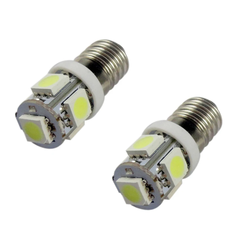 2 шт. 12V E10 5050 5SMD светодиодный автомобиль Ширина светильник номерные знаки для