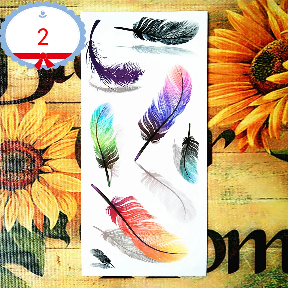 Тату наклейка ангельское перо 19 х9 см|flash tattoo stickers|tattoo stickertatoo styles |