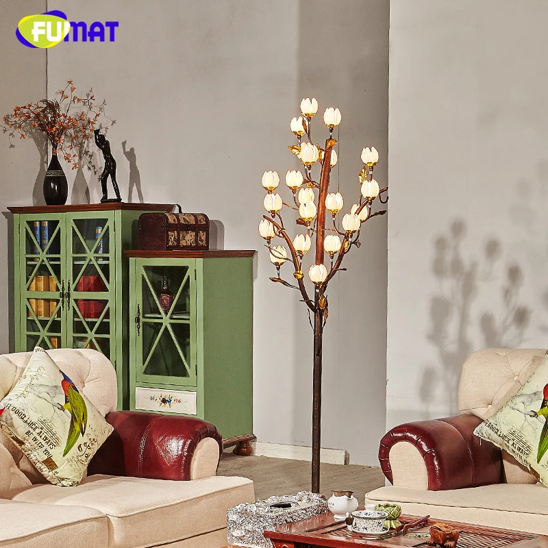FUMAT винтажная стоячая Напольная Лампа американская короткая креативные