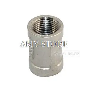 Nipple 3/8" female - 3/8" 304 Stainless Steel threaded coupling Pipe Fitting NPT