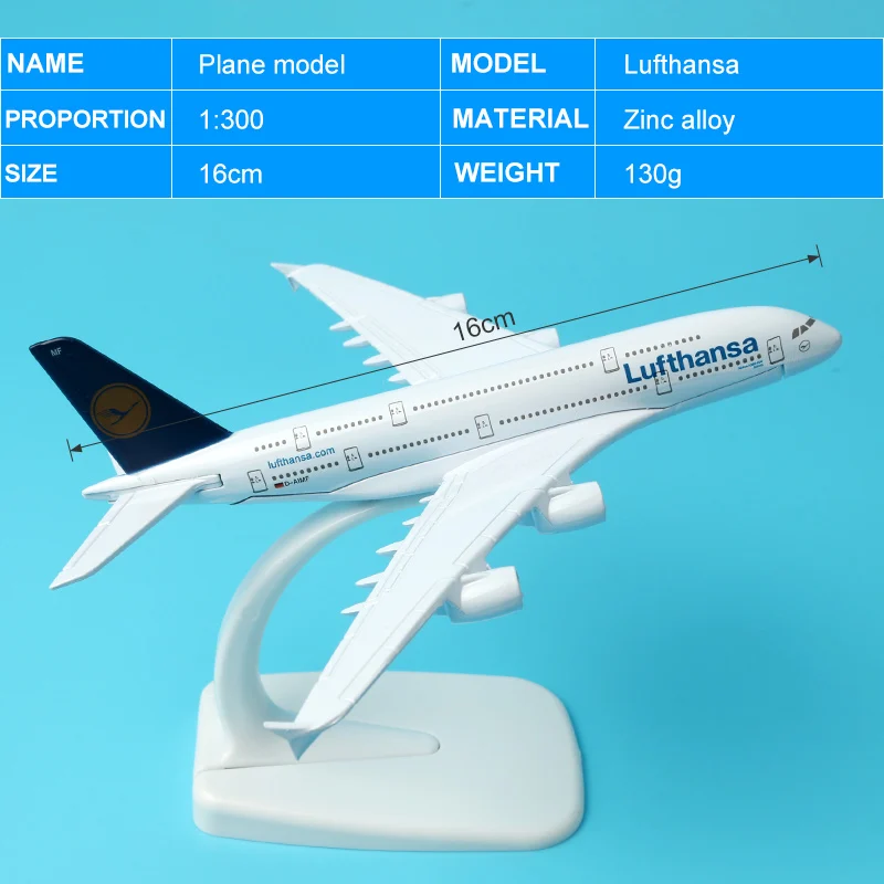 16 см El Al Israel Boeing 777 авиалиний модель самолета Harajuku Finsh A320 немецкий самолет Lufthansa A380 модель дыхательных путей 1:400
