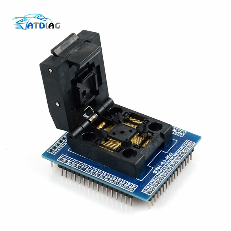 Тестовый блок адаптера программирования для 0 5 м QFP64 TQFP64 LQFP64 IC |