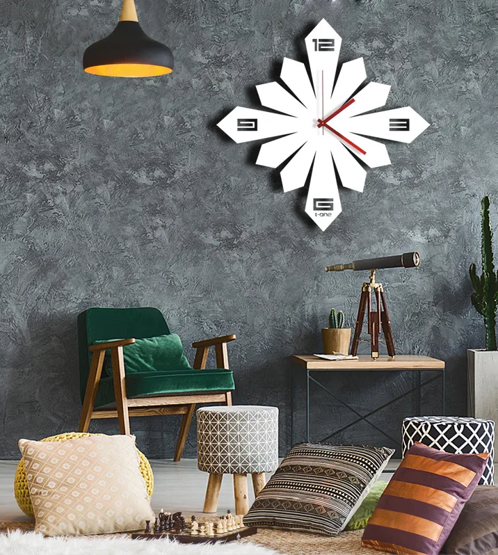 TUDA очень большие модные креативные бесшумные настенные часы Современные