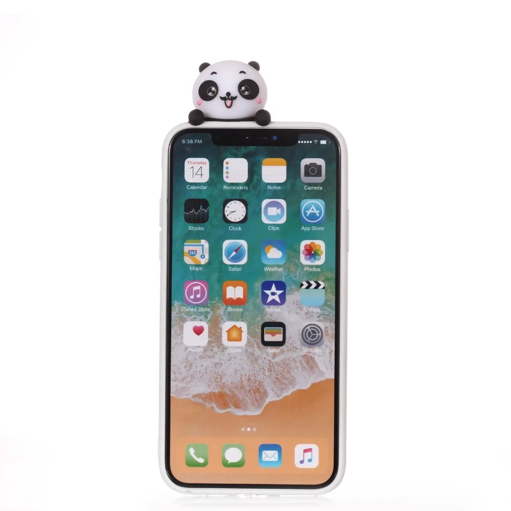 Милый Стильный чехол для iPhone X XS Max XR мягкий TPU телефон 7 8 6 6s Plus 5s Coque Funda